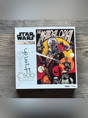 Buffalo games Star Wars The Mandalorian Puzzle - Red, Yellow, Black 500 piece